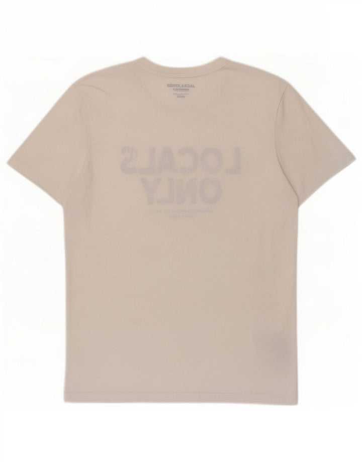 Jack & Jones T-Shirt Graphique Coupe Regular Homme Blanc Moyen Polyester