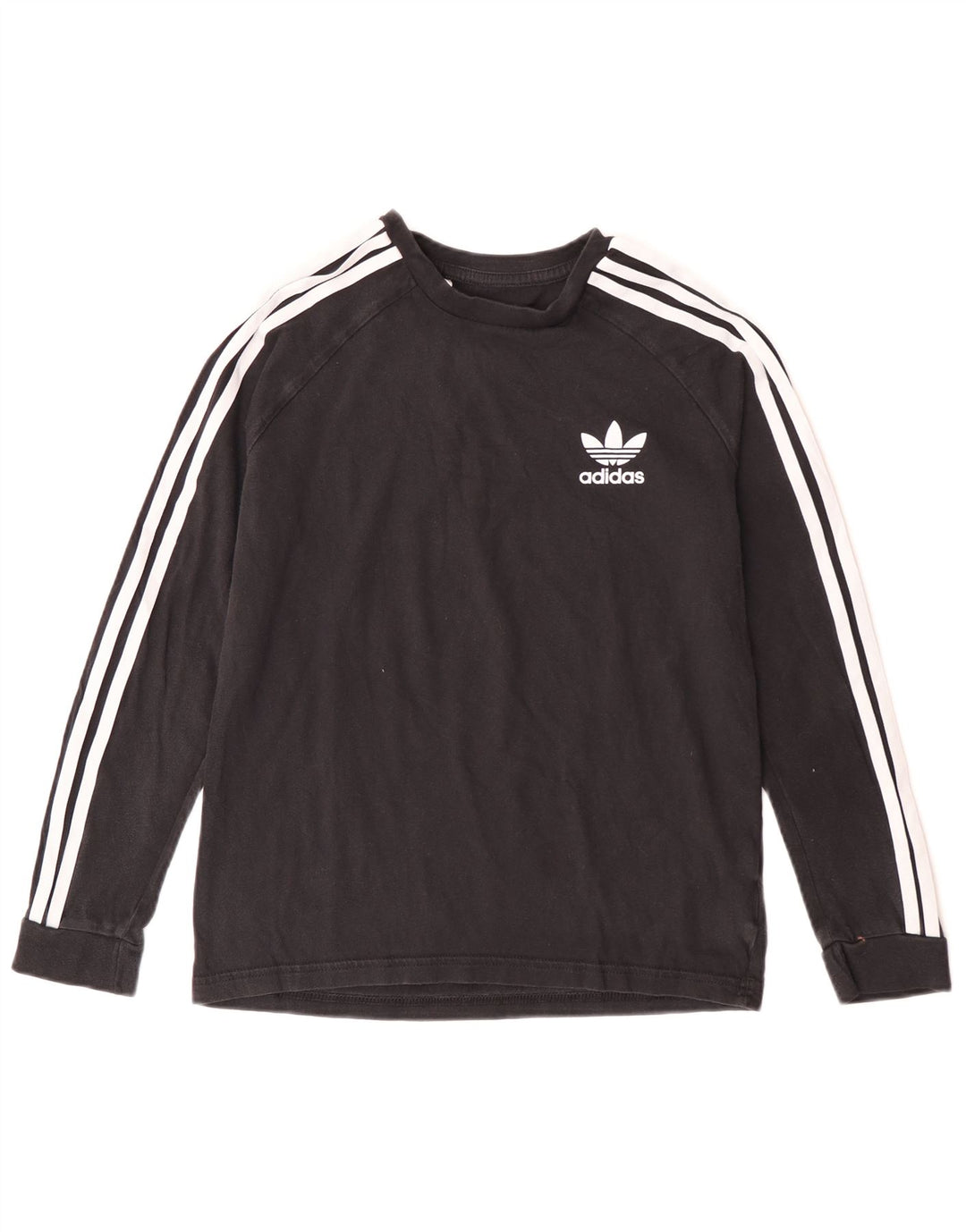 Adidas Haut Garçon Manches Longues 11-12 ans Noir Coton