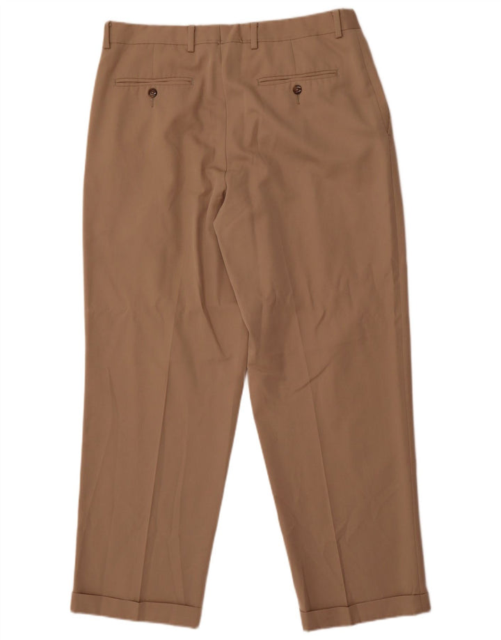 Eddie Bauer Pantalon Chino Pegged Homme W36 L30 Beige Polyester