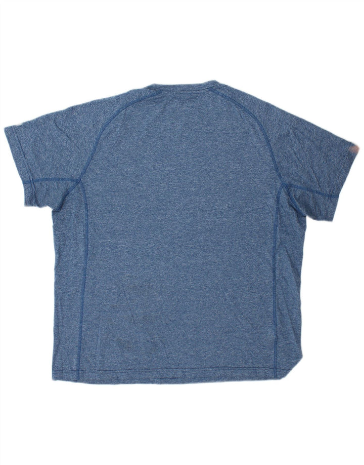 EDDIE BAUER T-Shirt Homme Haut Large Bleu Moucheté Polyester