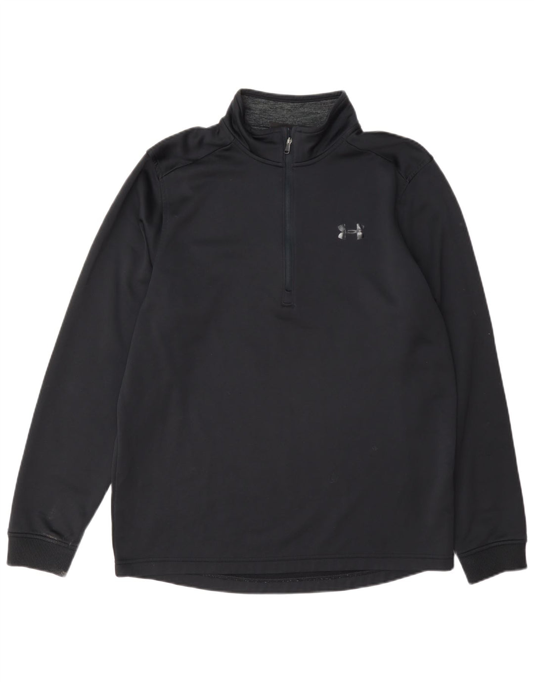 Under Armour Haut de Survêtement Cold Gear Zip Neck Pullover Homme Noir Moyen