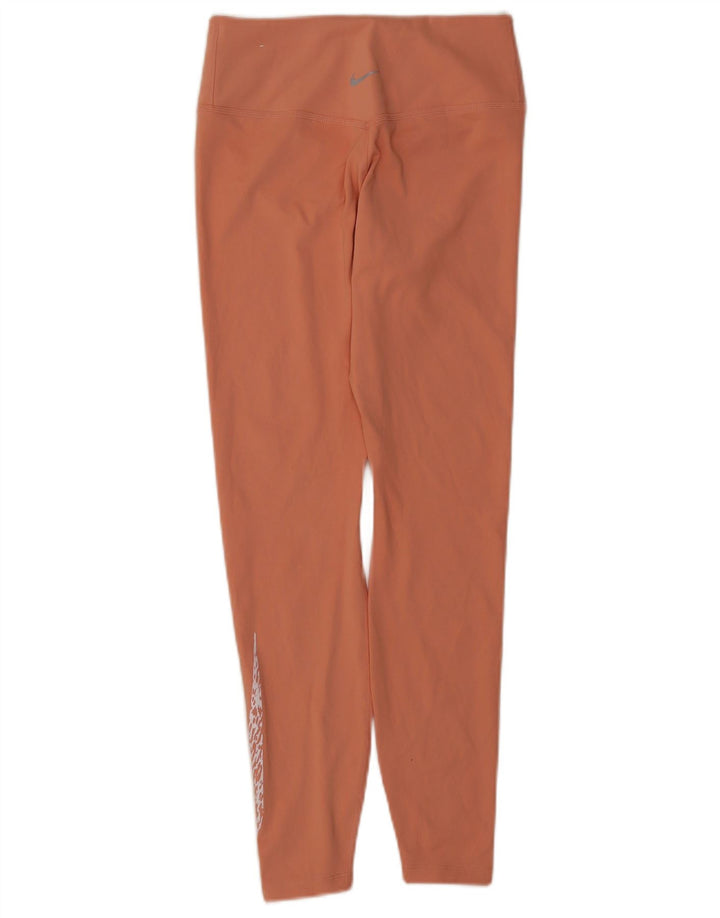 Nike Legging graphique Dri Fit pour femme UK 8 Small Orange Polyester