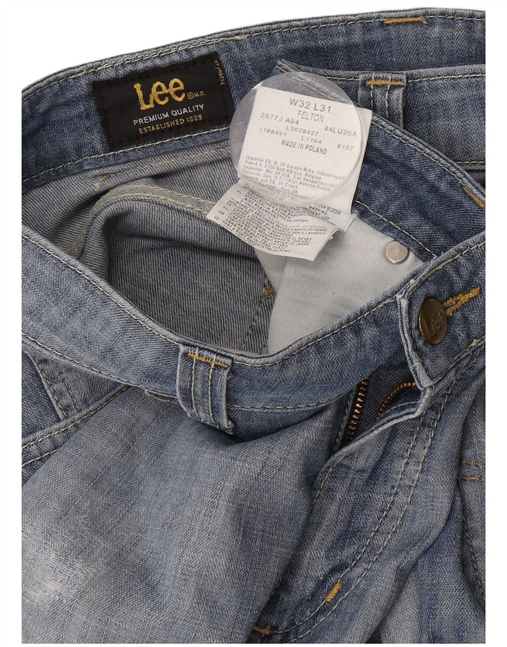 LEE Jean évasé Felton Femme W32 L31 Bleu Coton