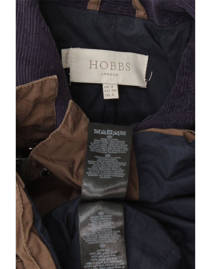 Hobbs Veste utilitaire pour femme UK 8 Small Marron Coton