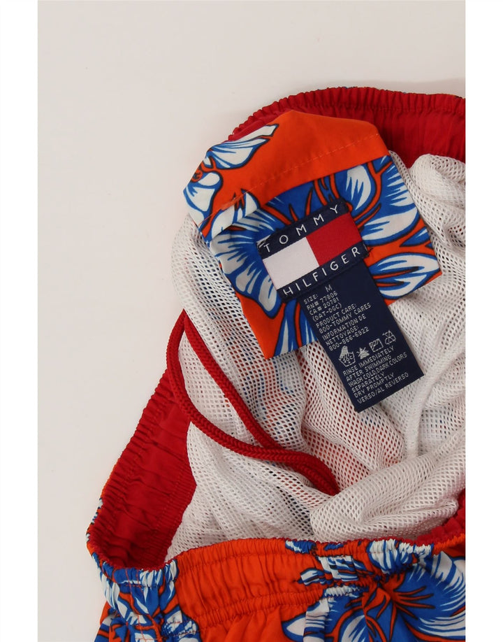 TOMMY HILFIGER Short de Bain Homme Orange Floral Floral Moyen