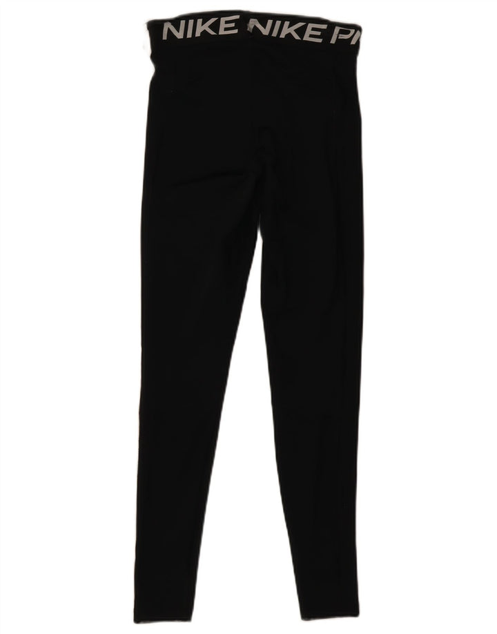 Nike Legging graphique Dri Fit pour femme UK 10 Small Noir Polyester