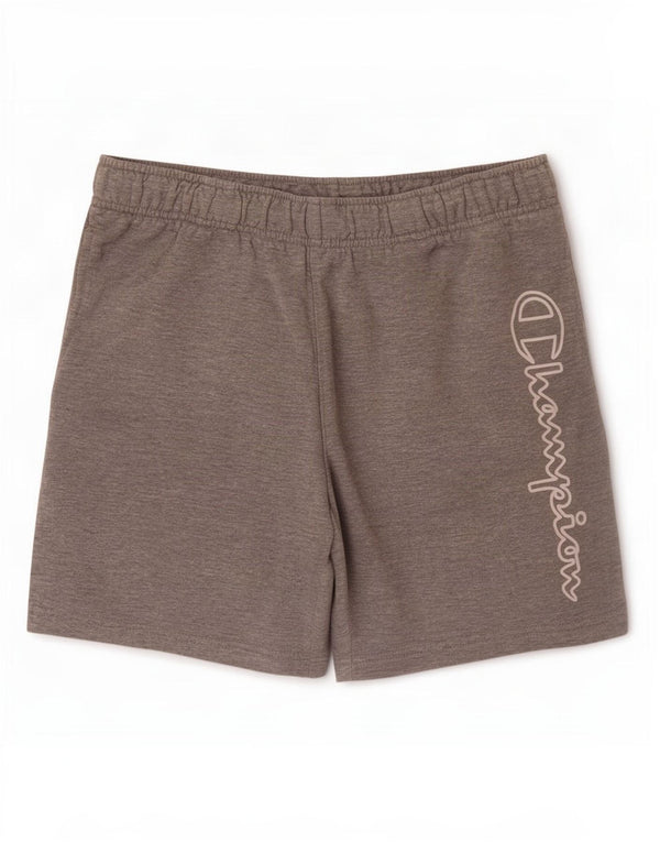 Champion Short de Sport Graphique Homme Gris Moyen Coton