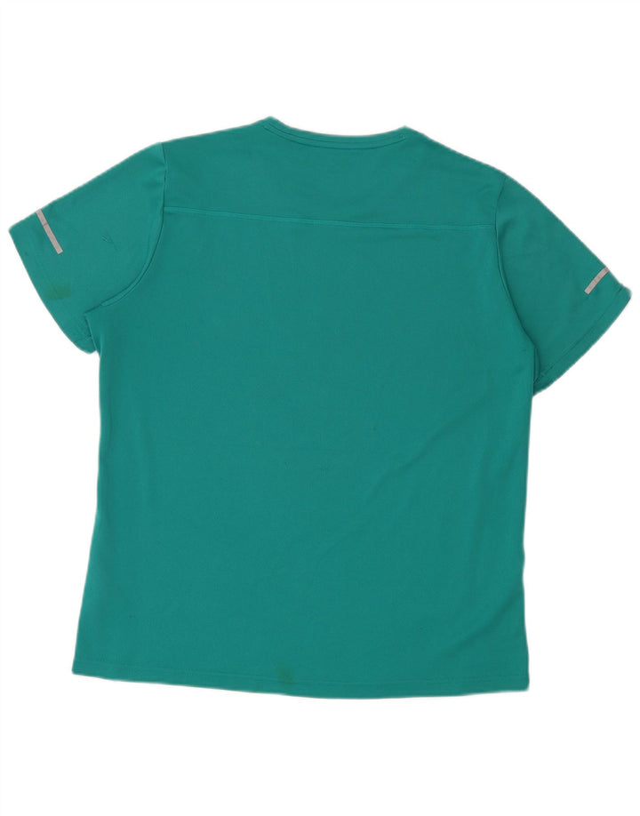 Adidas Hommes Climalite T-Shirt Haut Large Turquoise Polyester