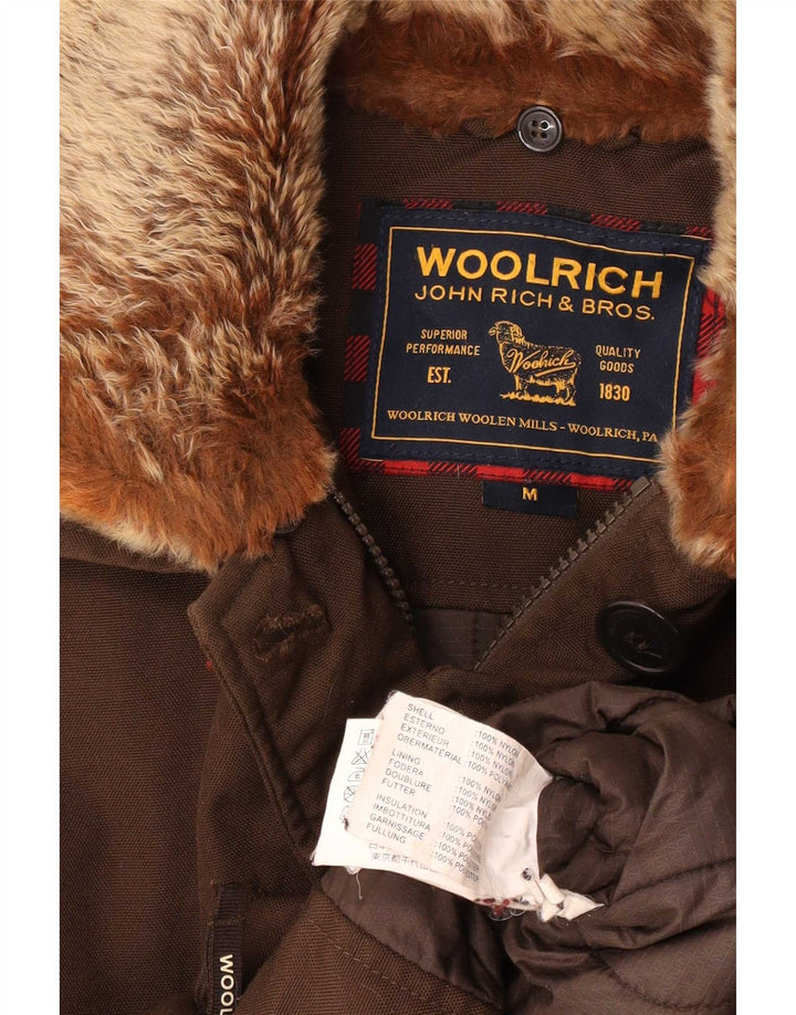 Woolrich Veste matelassée pour femme UK 44 Nylon marron moyen
