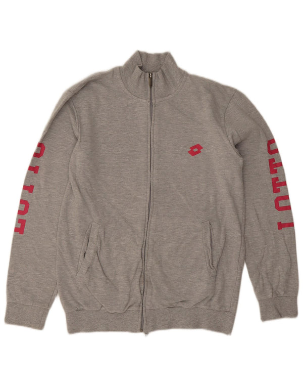 Lotto Veste de survêtement graphique pour femme UK 14 Gris moyen en coton moucheté