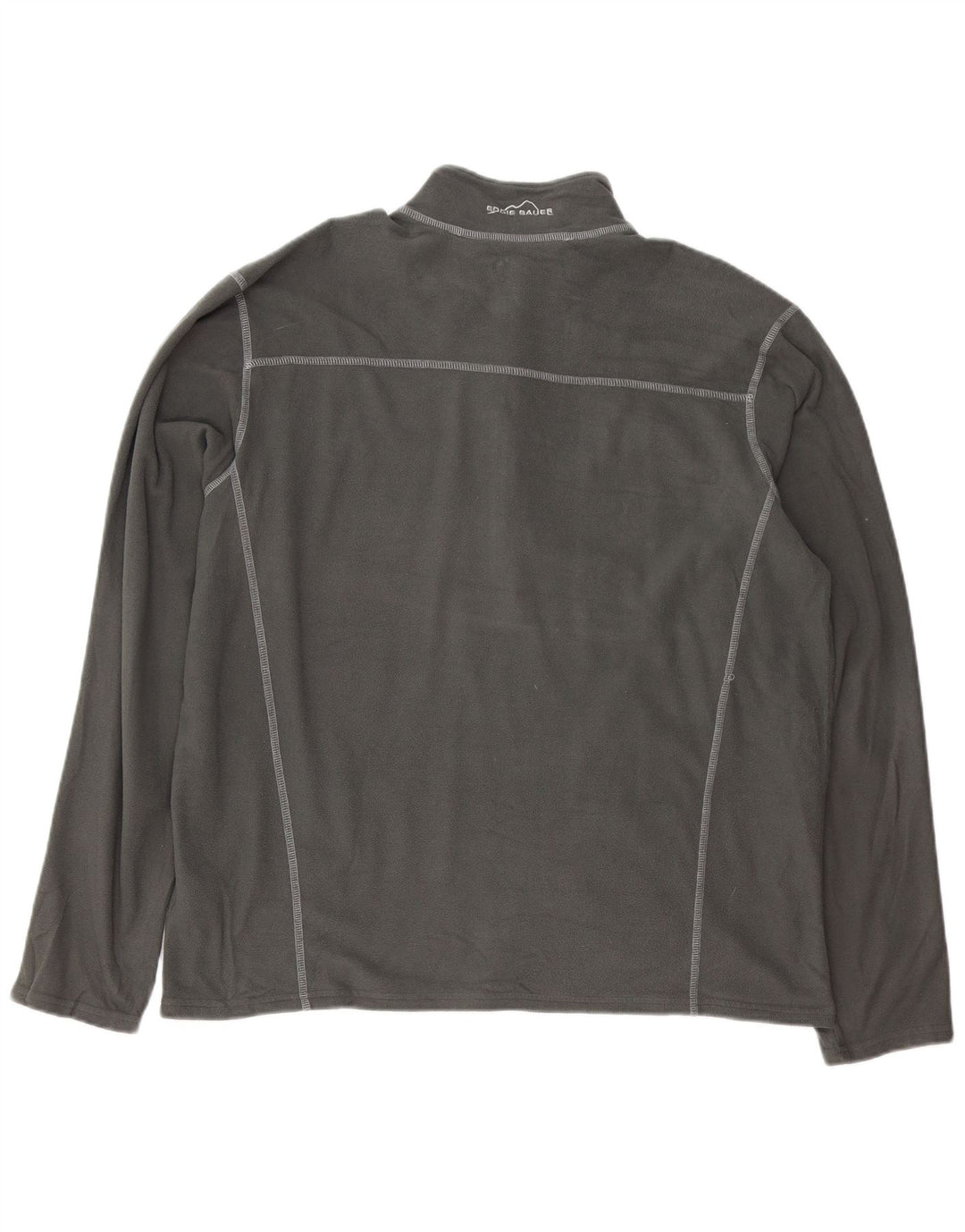 Eddie Bauer Pull polaire à col zippé pour homme XL Gris Polyester