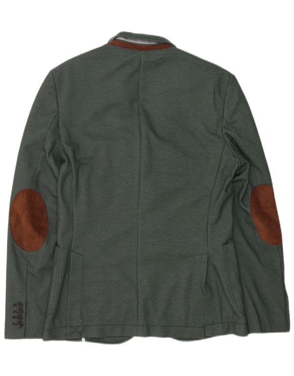 Zara Veste blazer à 2 boutons pour homme UK 38 Vert moyen
