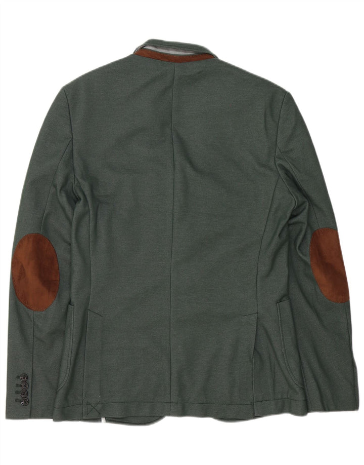 Zara Veste blazer à 2 boutons pour homme UK 38 Vert moyen