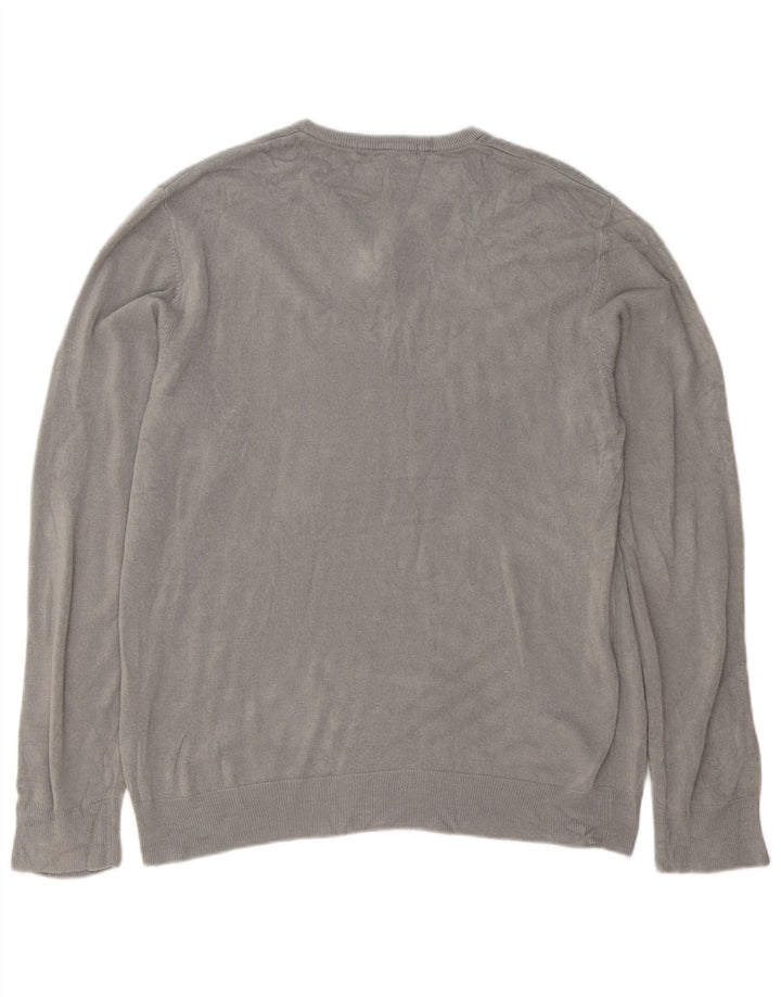 Marks & Spencer Pull col V pour homme en acrylique gris Taille L