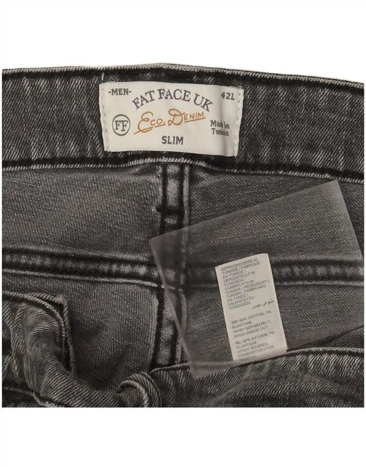 Fat Face Jean Slim Homme W42 L31 Gris Coton