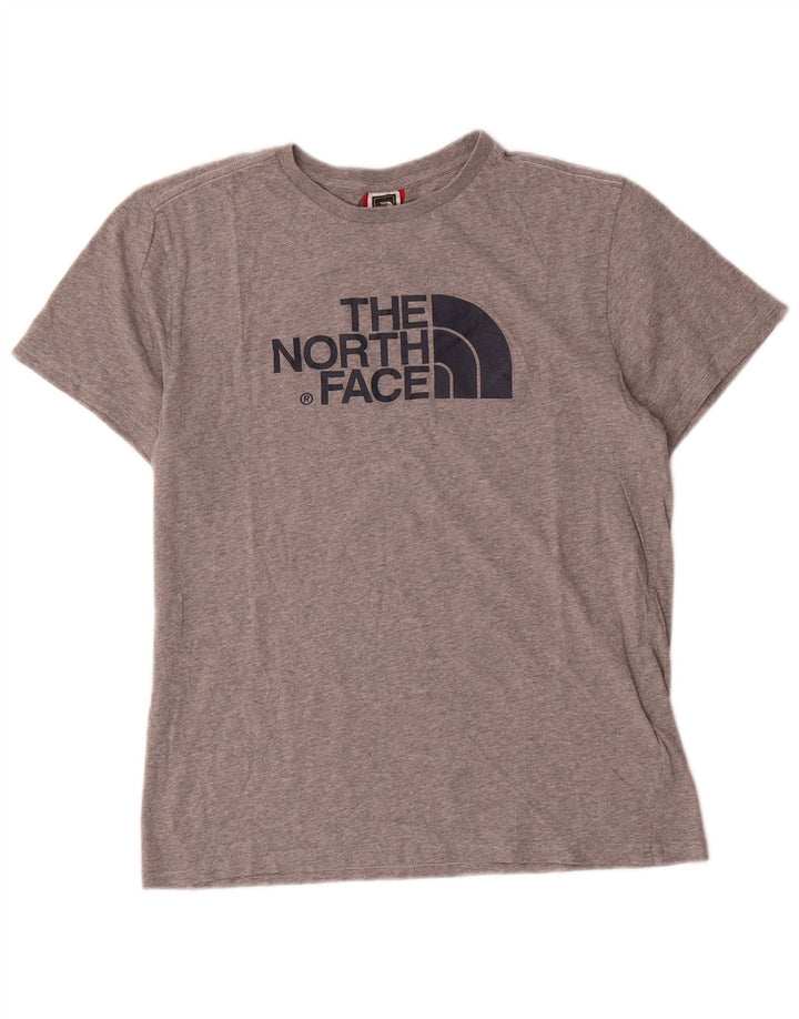 The North Face T-Shirt Graphique Homme Gris Moyen Coton Chiné