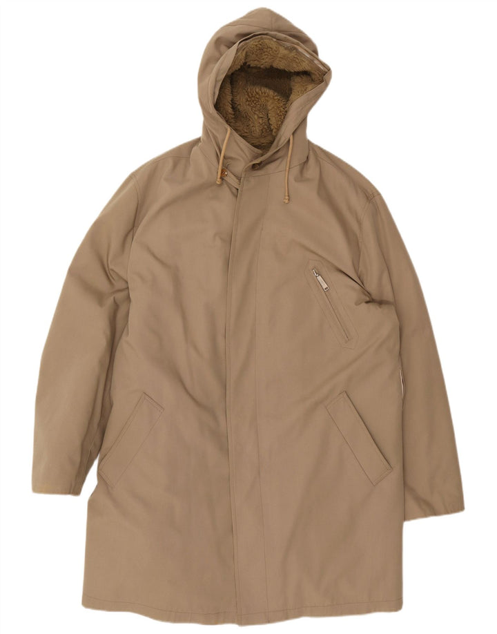 Veste Parka à capuche homme vintage UK 40 Grand Beige