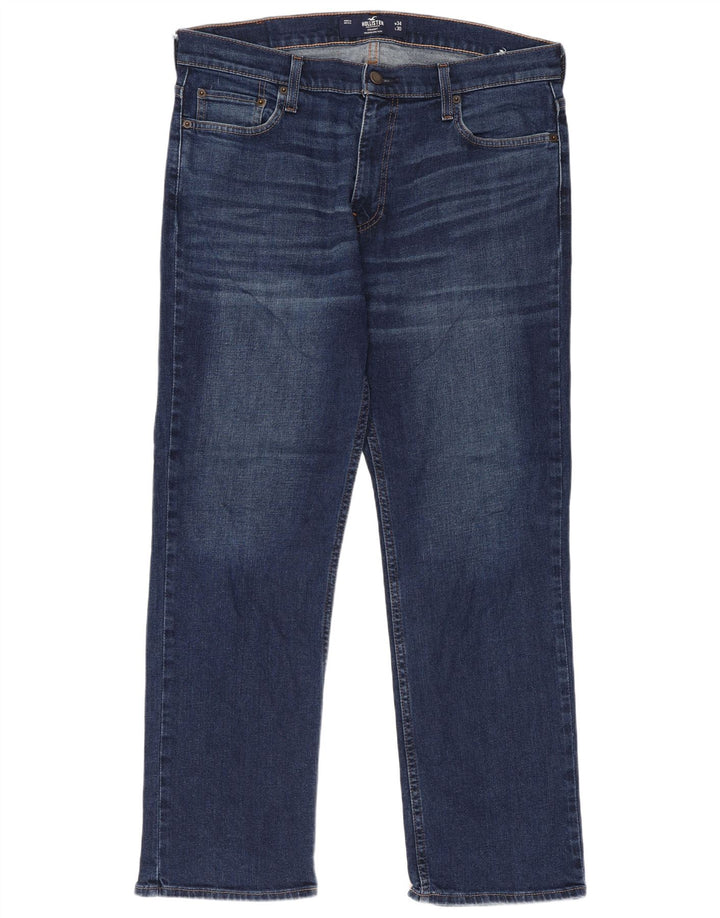 Hollister Jean Flex Straight Homme W34 L30 Bleu