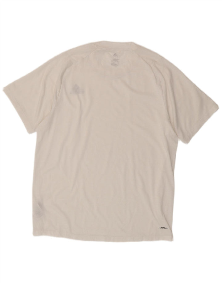 Adidas Hommes Aeroready T-Shirt Haut Grand Blanc Polyester