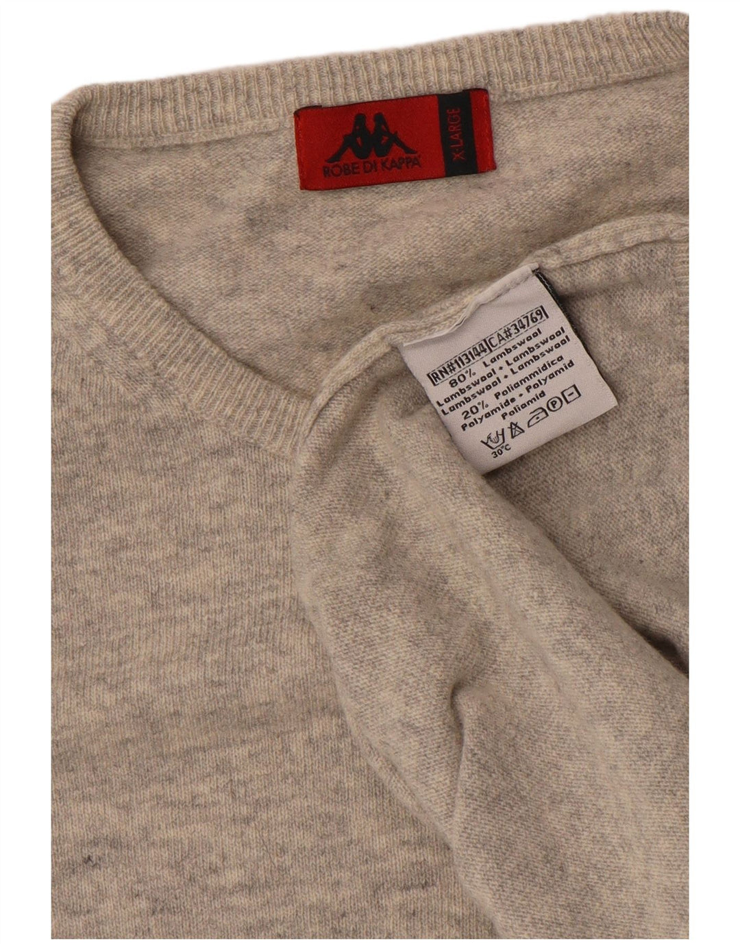 Kappa Pull col rond homme XL laine gris