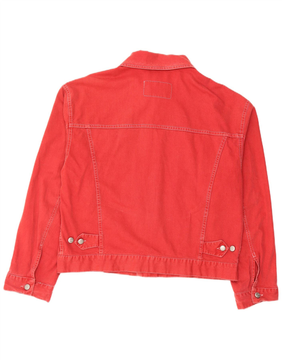 Sisley Veste en Jean Homme UK 38 Coton Rouge Moyen