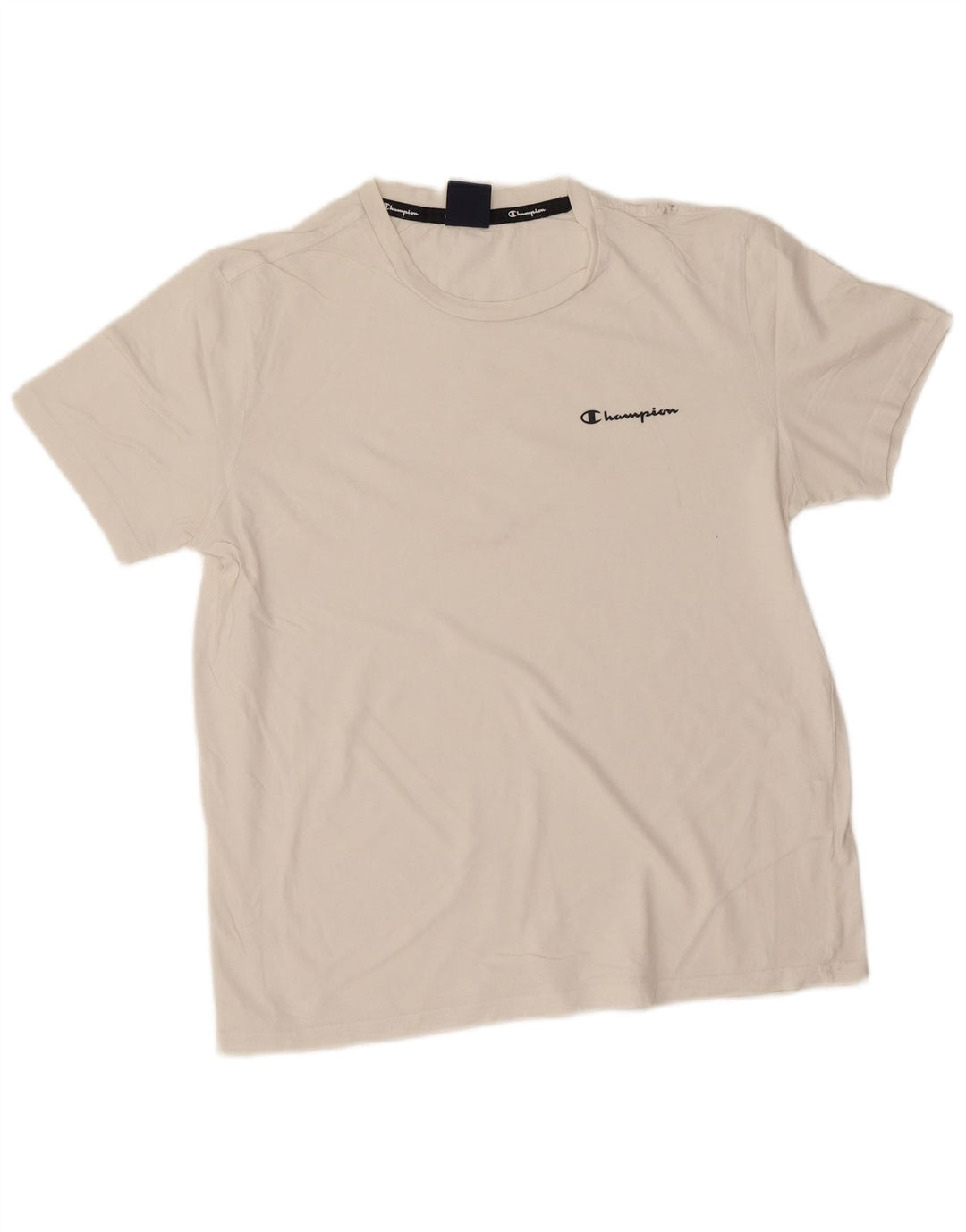 Champion T-Shirt Homme Blanc Moyen Coton