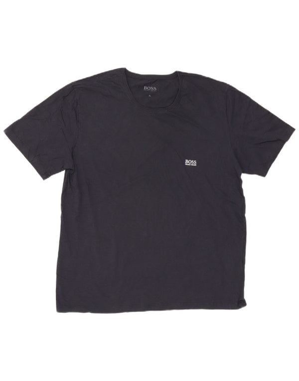 Hugo Boss Homme T-Shirt Top XL Bleu Marine Coton