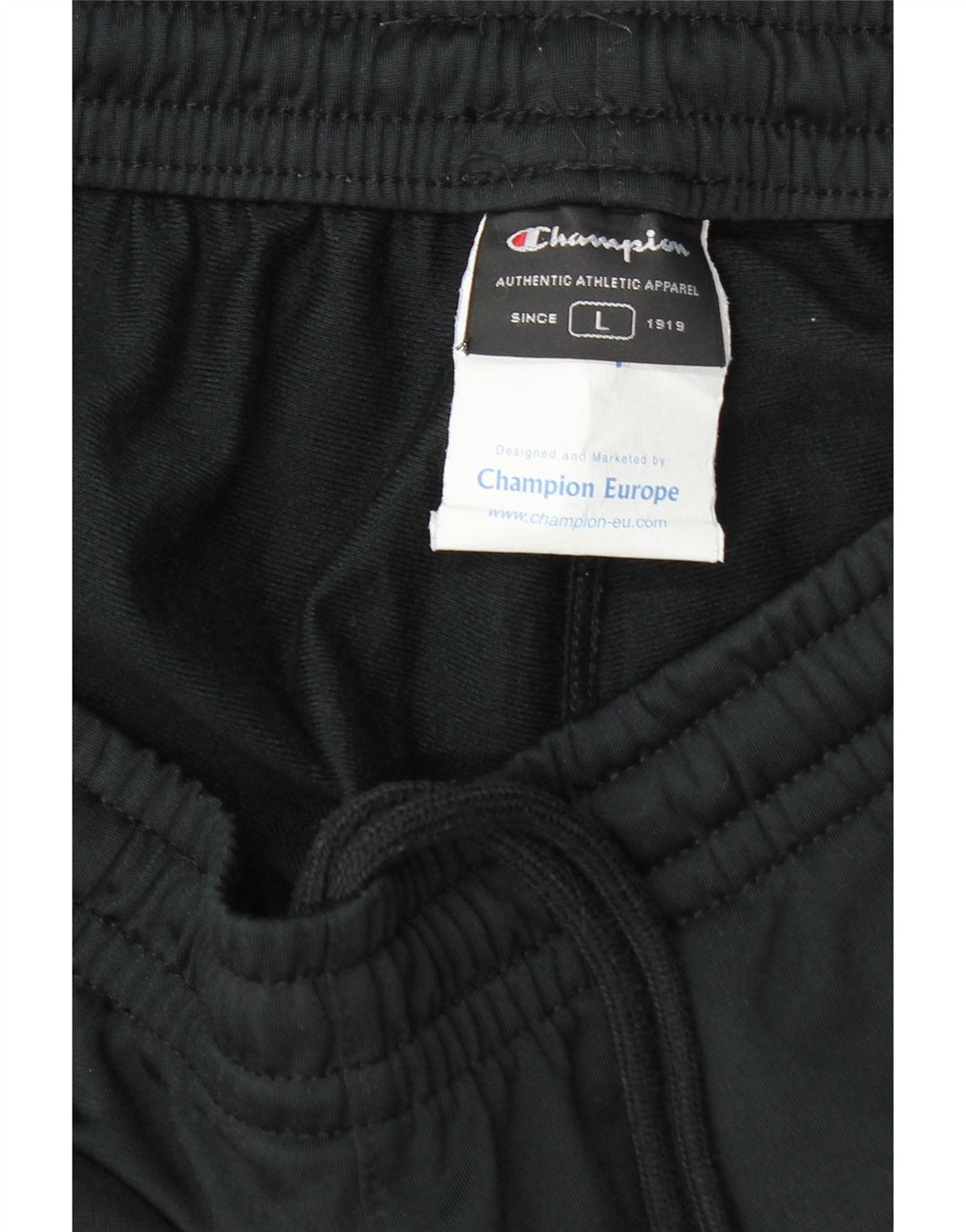 Champion Pantalon de survêtement pour homme Large Noir Polyester