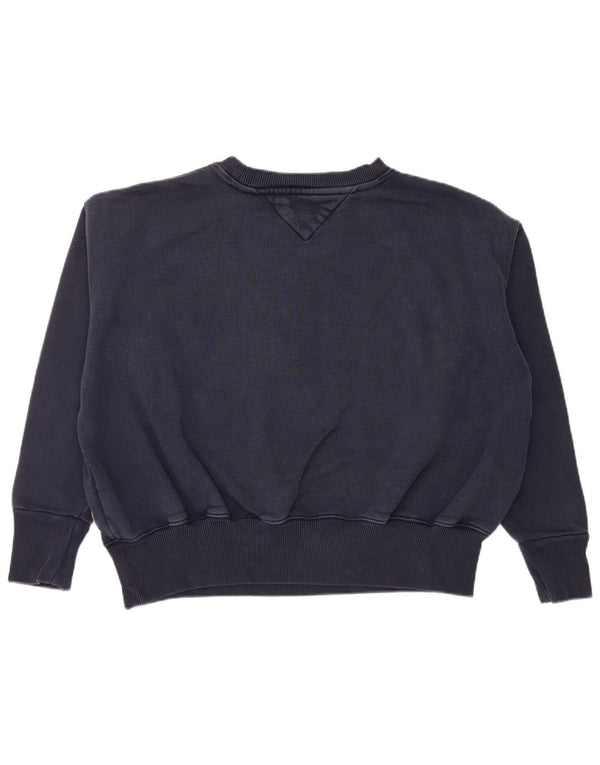 Tommy Hilfiger Sweat-shirt graphique pour femme UK 14 Bleu marine moyen