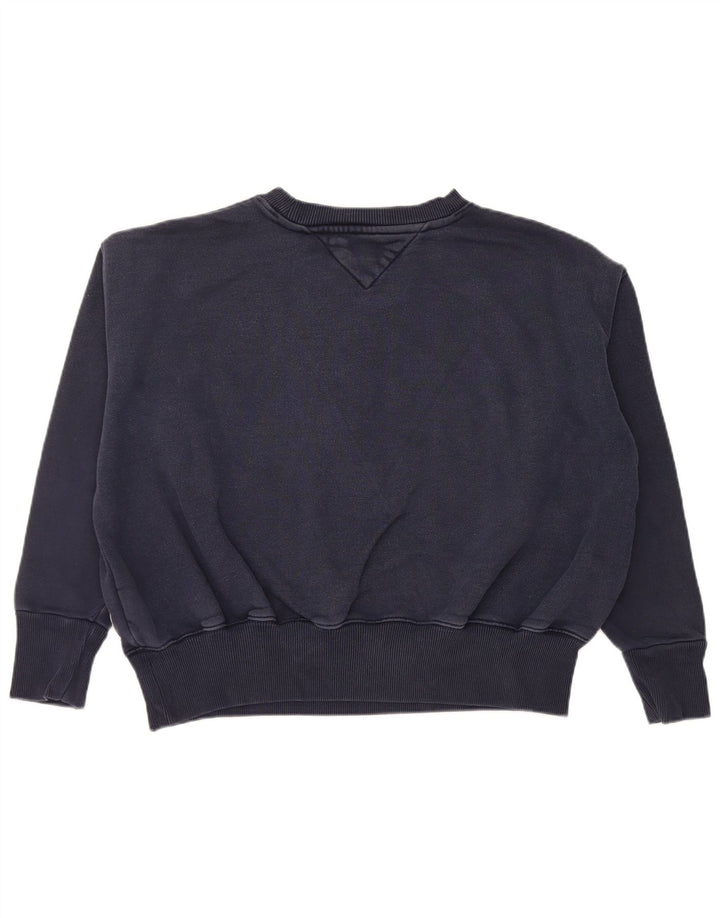 Tommy Hilfiger Sweat-shirt graphique pour femme UK 14 Bleu marine moyen
