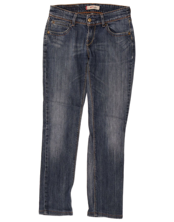 Levi's Jean Slim 571 Femme W29 L30 Bleu Coton