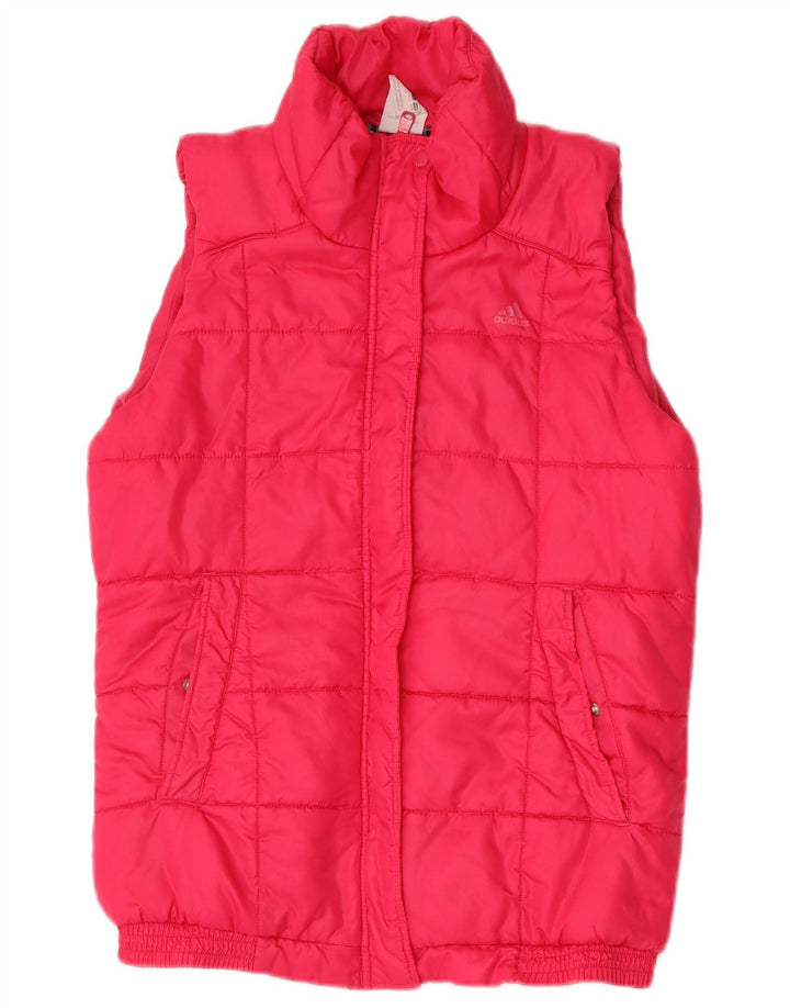 Adidas Gilet rembourré pour femme UK 12/14 Rose moyen Polyester
