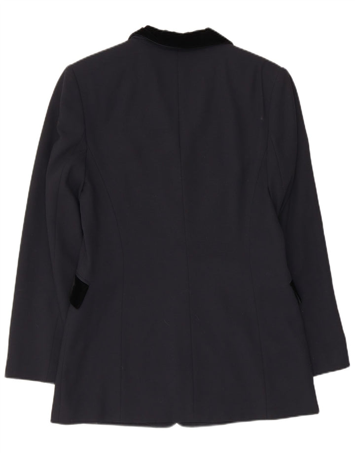 Cartoon Womens 3 Bouton Blazer Veste EU 36 Petit Bleu Marine Colorblock