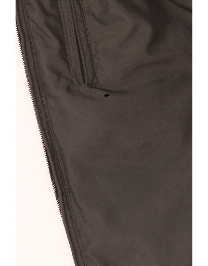 Bear Veste matelassée réversible à capuche pour homme UK 40 Large Gris Polyamide