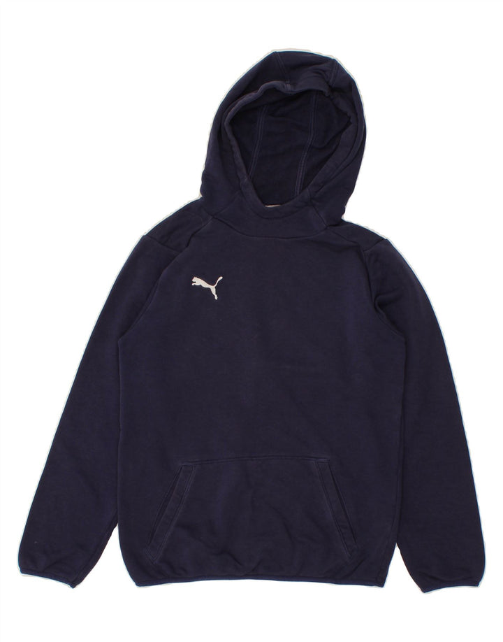 PUMA Boys Hoodie Jumper 11-12 Years Navy Blue Vintage Puma and Second-Hand Puma from Messina Hembry 