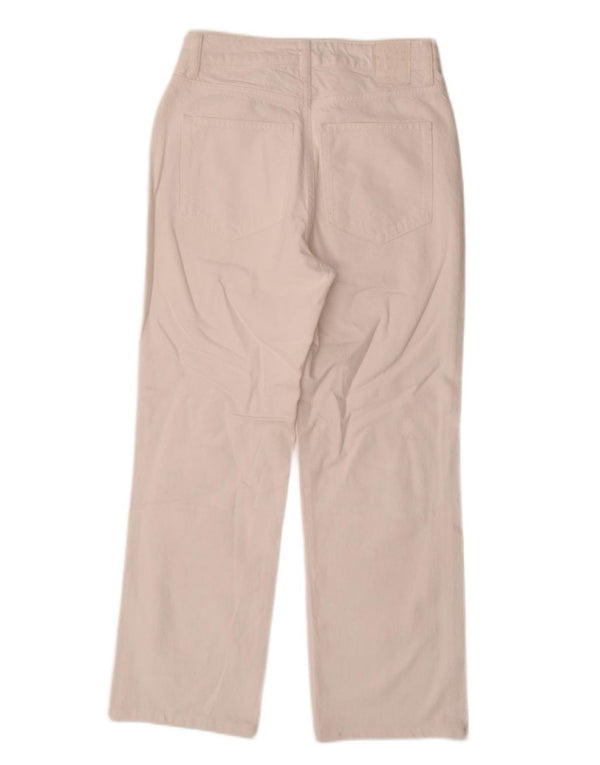 Zara Jean droit taille haute pour femme EU 36 XS W26 L26 Blanc