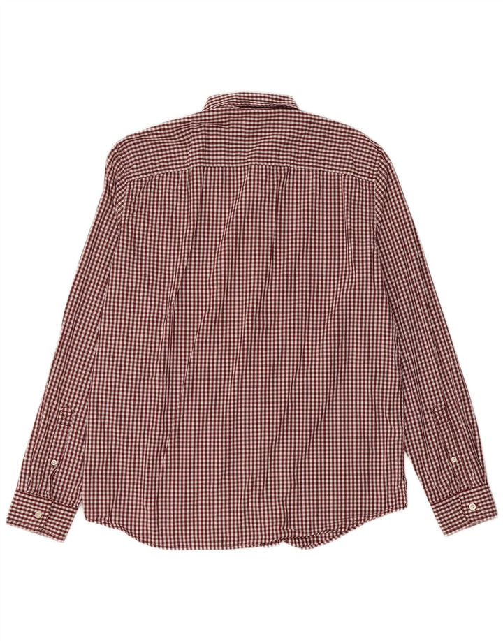 Timberland Chemise Slim Fit pour Homme en Coton Vichy Marron Large