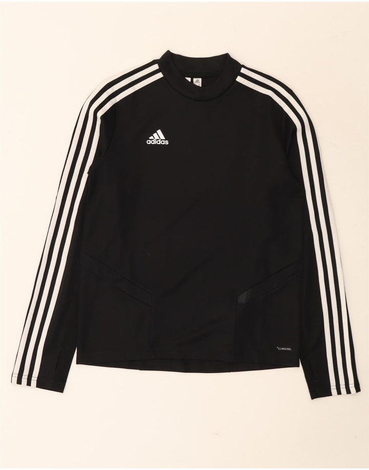 ADIDAS Garçon Climacool Top Manches Longues 11-12 ans Noir Polyester