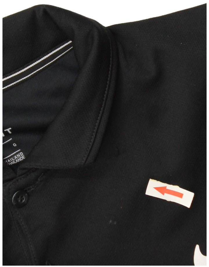 Polo Nike Dri Fit pour hommes, grand, noir, polyester