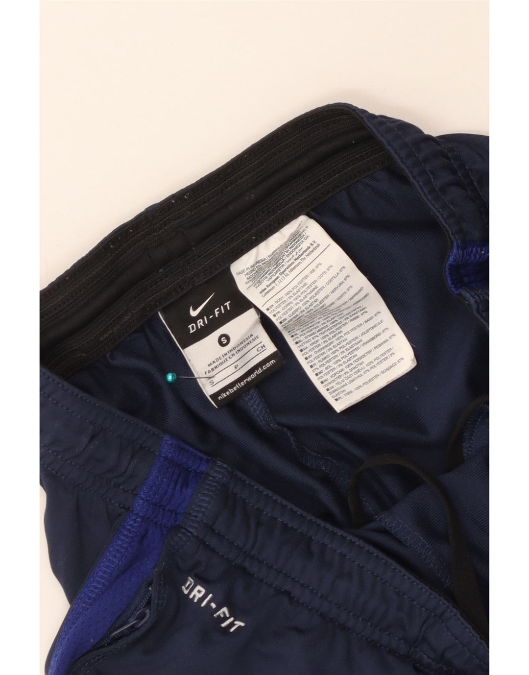 Pantalon de survêtement Nike England pour homme, petit modèle en polyester color block bleu marine