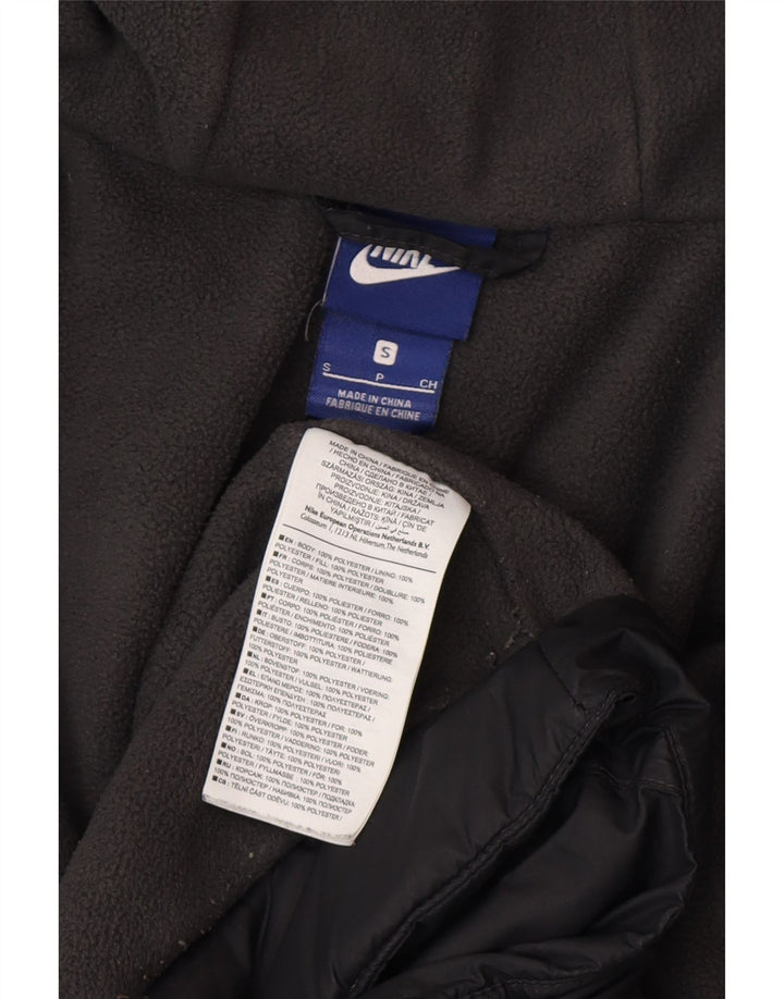 Nike Veste coupe-vent à capuche pour homme UK 36 Petit Noir Polyester