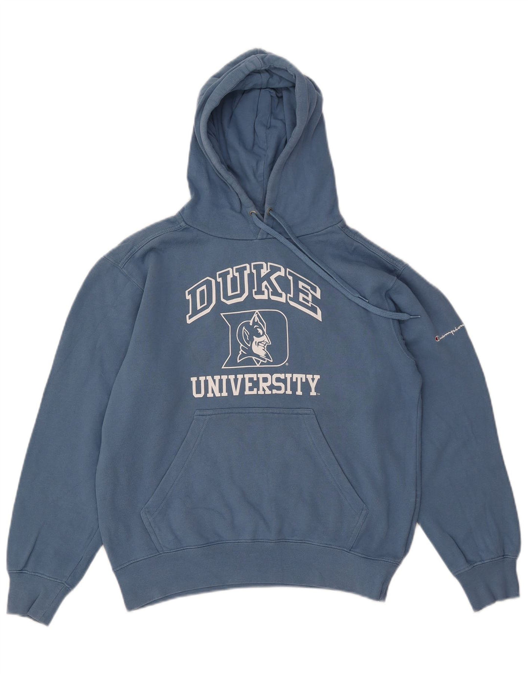 CHAMPION Pull à capuche surdimensionné Duke University pour femme UK 10 Petit Bleu