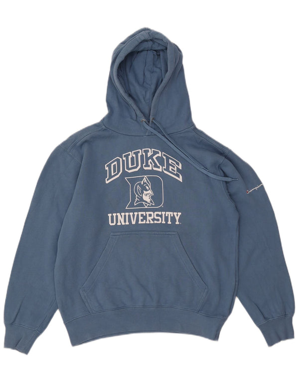 CHAMPION Pull à capuche surdimensionné Duke University pour femme UK 10 Petit Bleu
