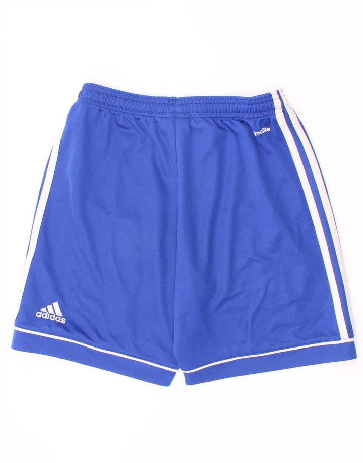 Adidas Garçon Climalite Sport Short 11-12 ans Bleu Polyester