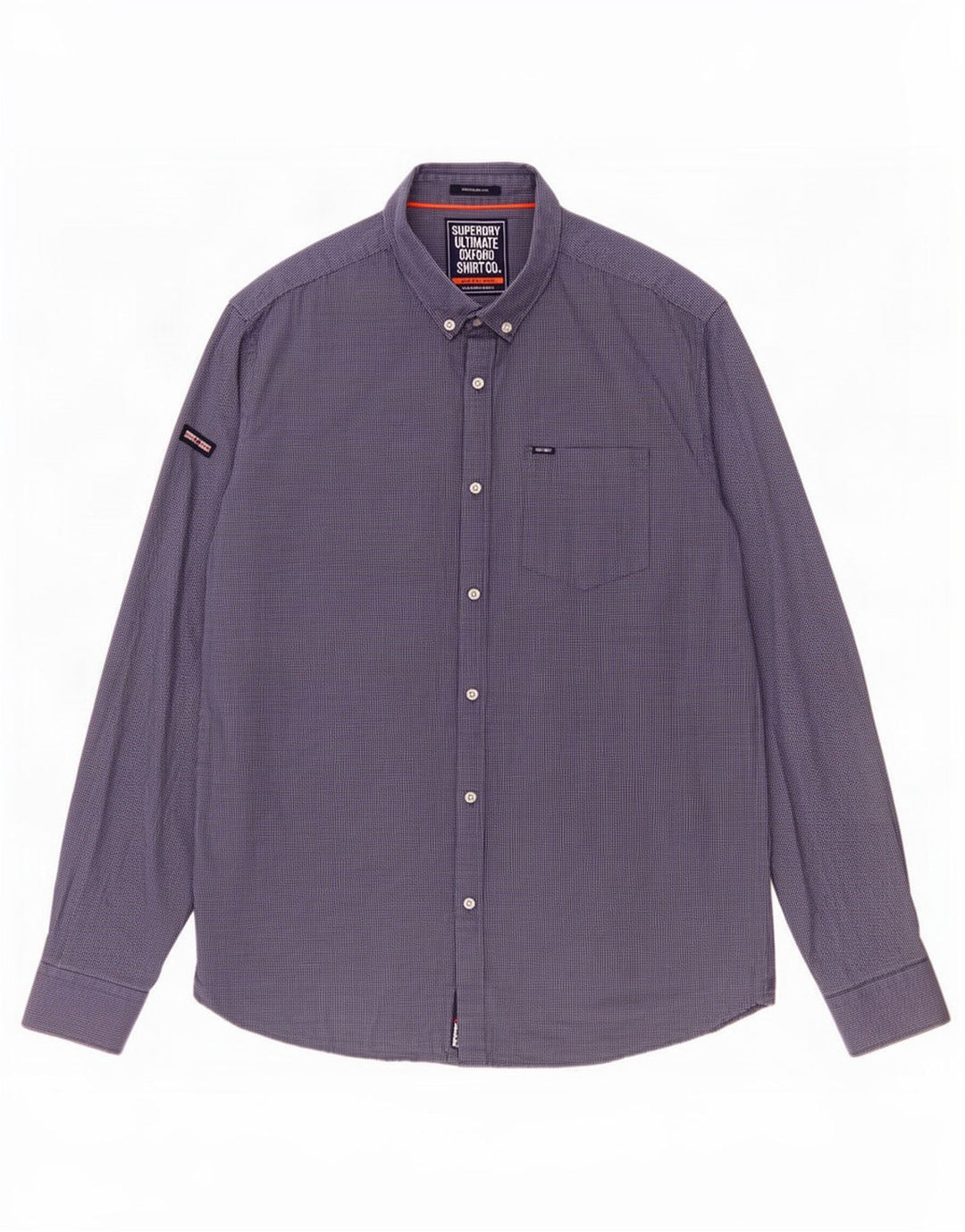 Superdry Chemise Regular Fit 2XL en Coton à Carreaux Bleu pour Homme