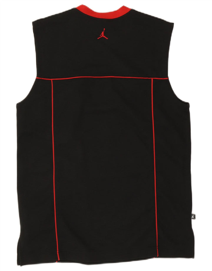 Jordan Débardeur Homme UK 39/41 Polyester Rayé Noir Moyen