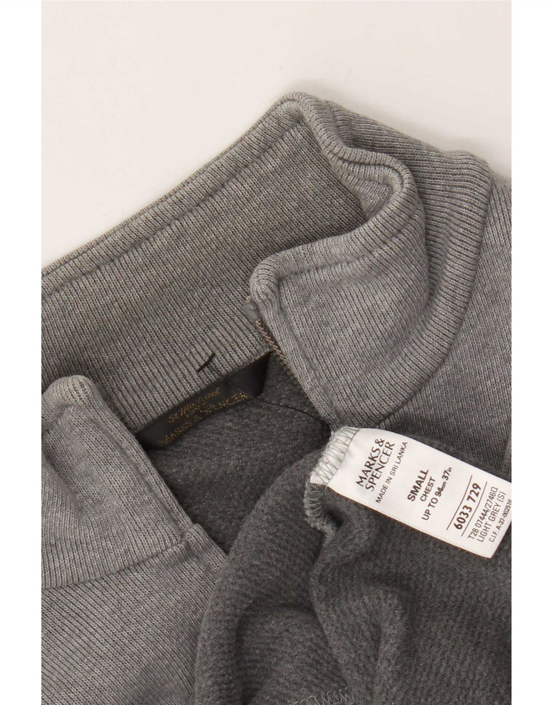 Marks & Spencer Veste de survêtement pour homme Petit gris Coton