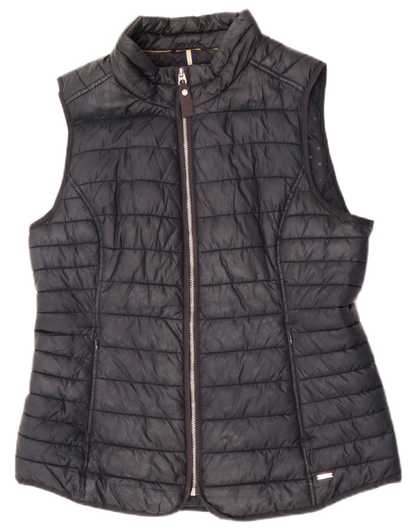 Joules Gilet rembourré pour femme UK 16 Large Noir Polyester