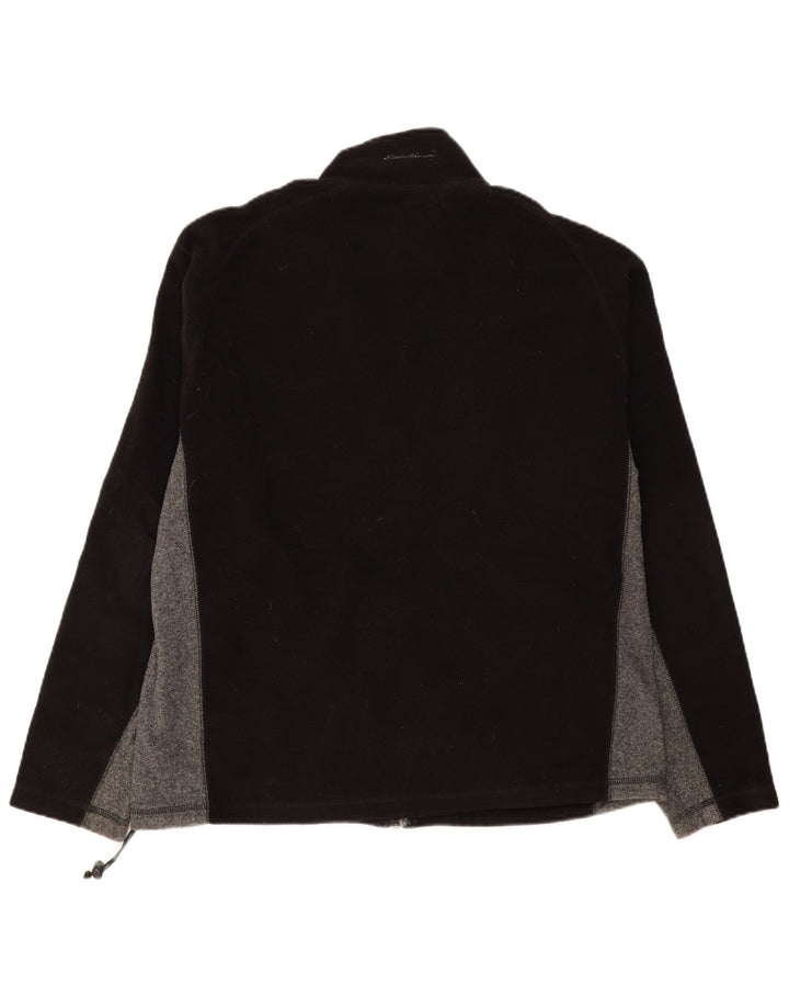 EDDIE BAUER Veste polaire pour homme UK 40 Large Noir Colourblock Polyester