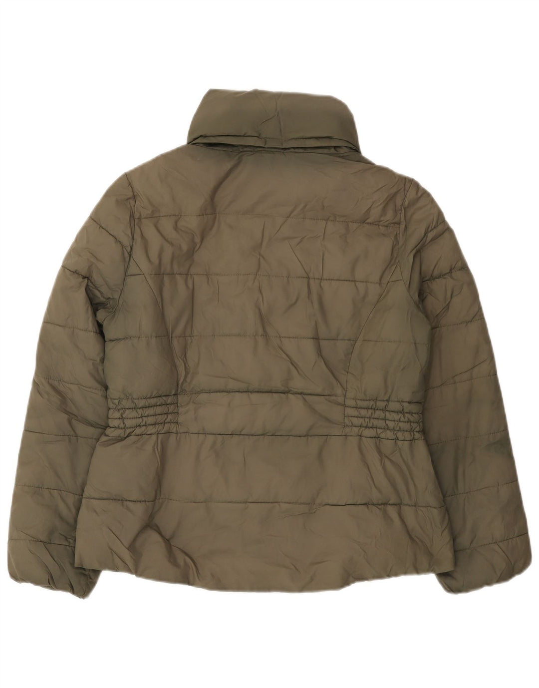 MARKS & SPENCER Veste matelassée pour femme UK 14 Large Kaki Polyester